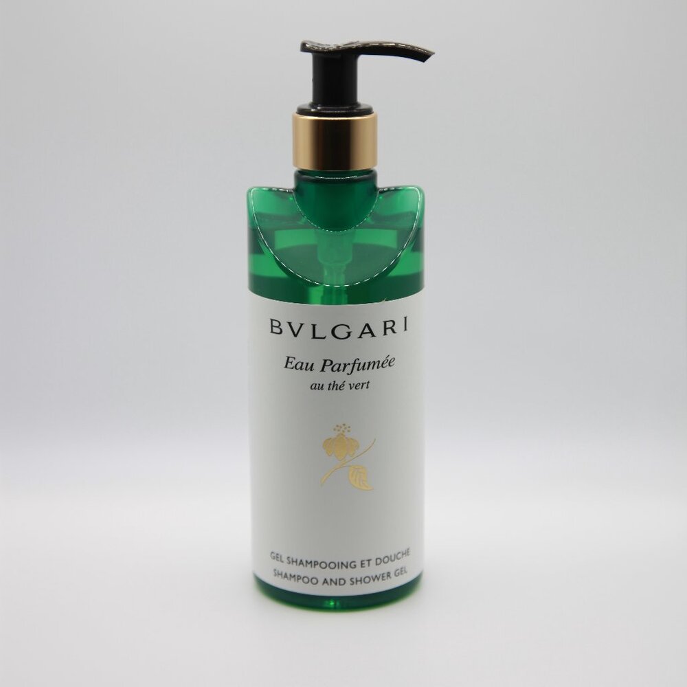 BVLGARI au thé Vert ( Green Tea ) Shampoo & Shower Gel - 10.1 Fl oz / 300mL NEW
